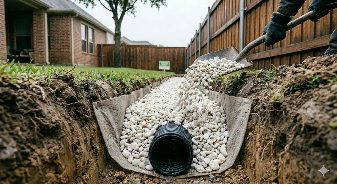 French Drain Installation